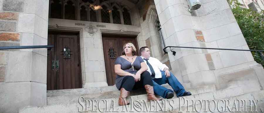 Downtown Ann Arbor MI engagement photos