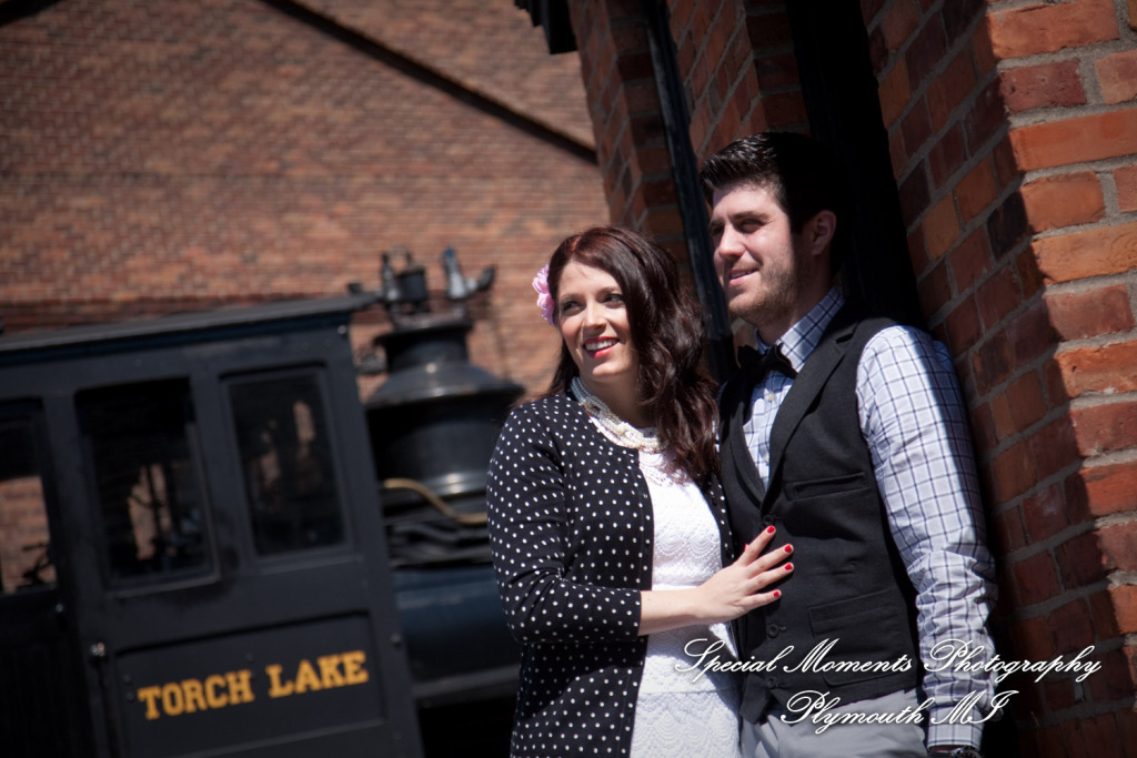 Alicia & Joseph at Greenfield Village Dearborn MI engagement photography