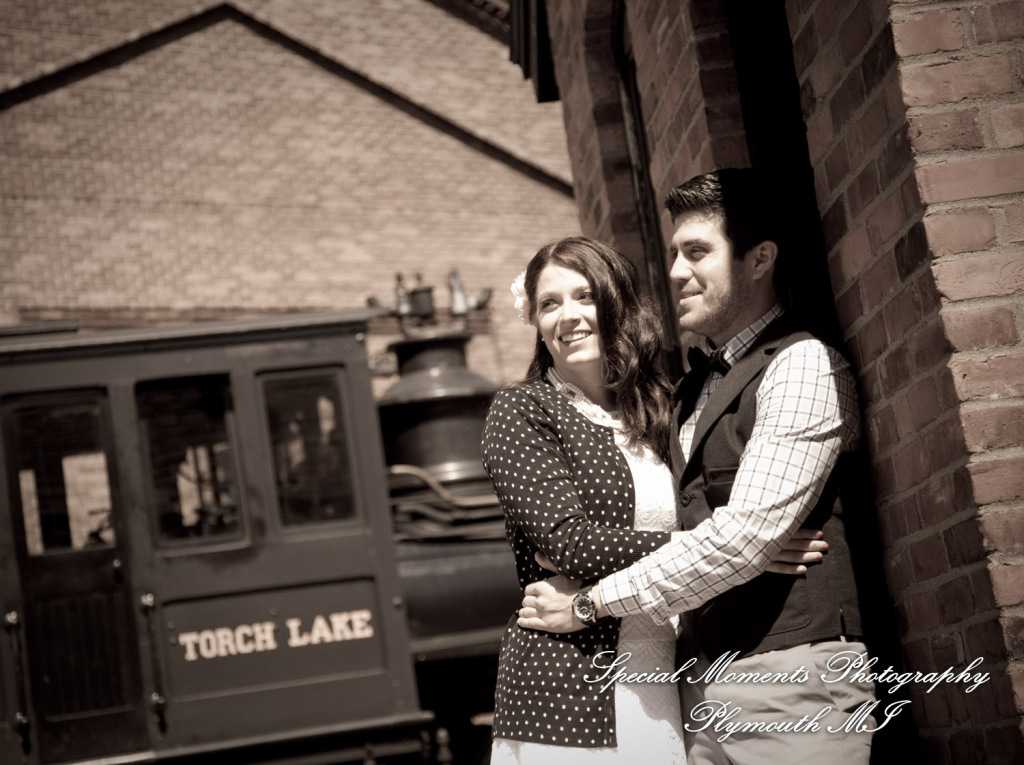Alicia & Joseph at Greenfield Village Dearborn MI engagement photography