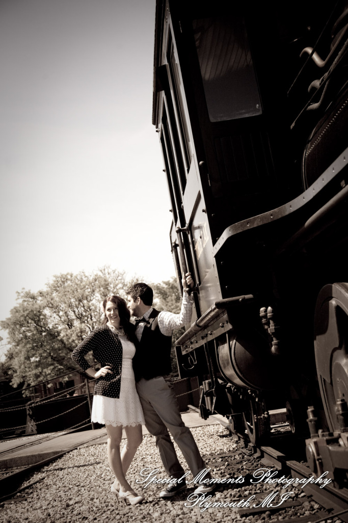 Alicia & Joseph at Greenfield Village Dearborn MI engagement photography