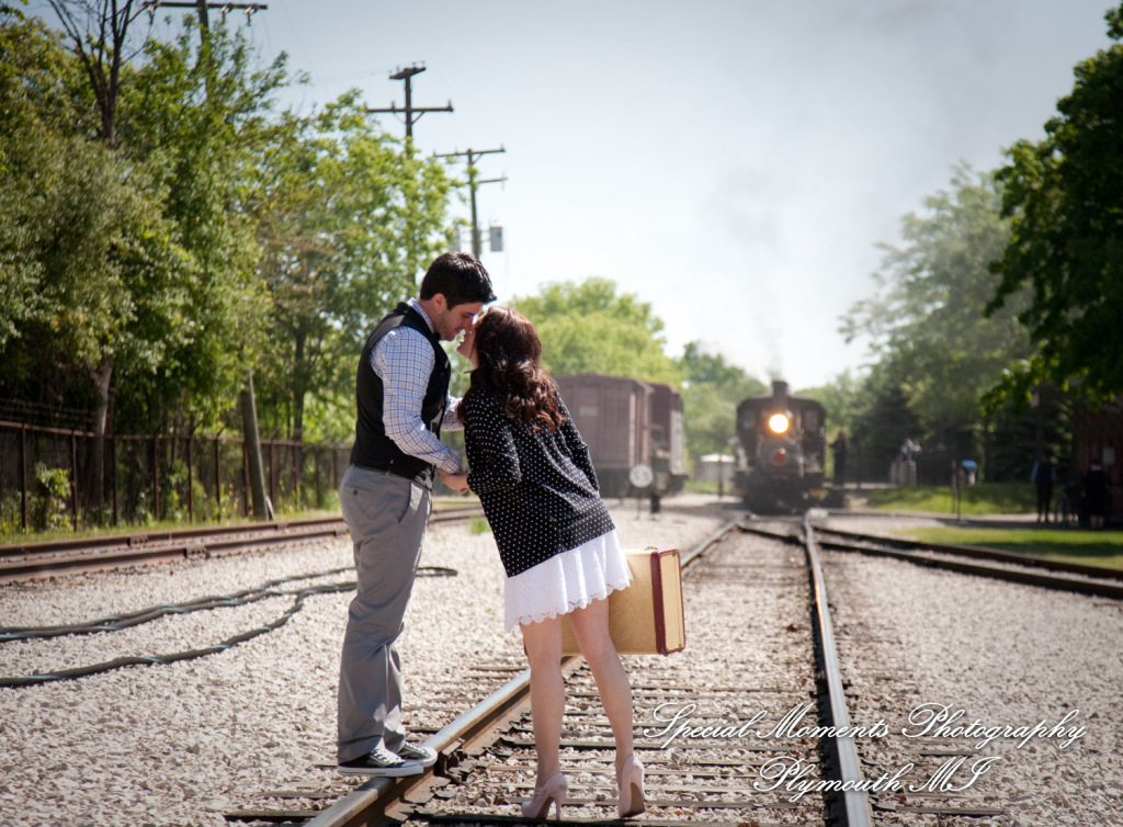 Alicia & Joseph at Greenfield Village Dearborn MI engagement photography