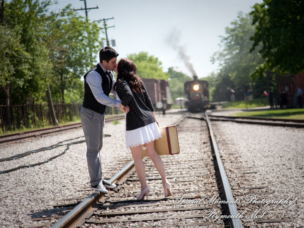 Alicia & Joseph at Greenfield Village Dearborn MI engagement photography