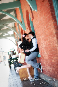 Alicia & Joseph at Greenfield Village Dearborn MI engagement photography