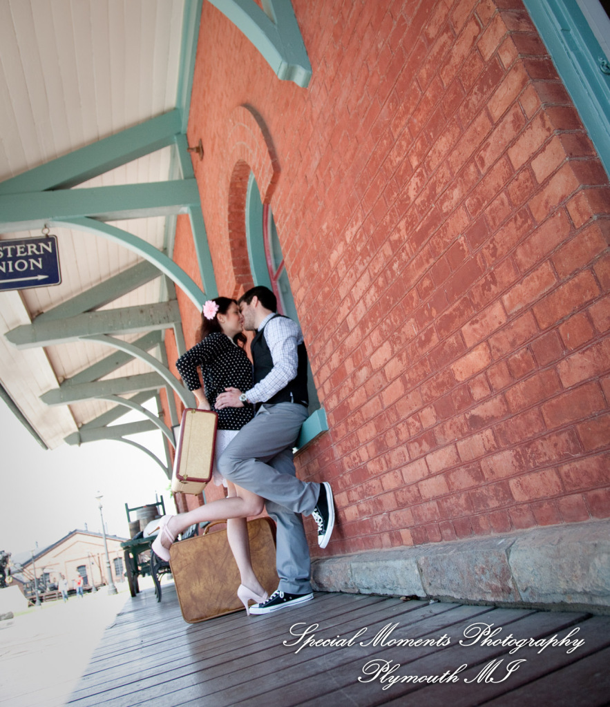 Alicia & Joseph at Greenfield Village Dearborn MI engagement photography