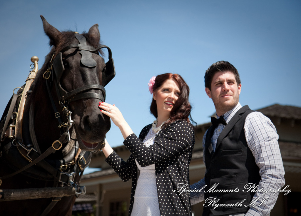 Alicia & Joseph at Greenfield Village Dearborn MI engagement photography