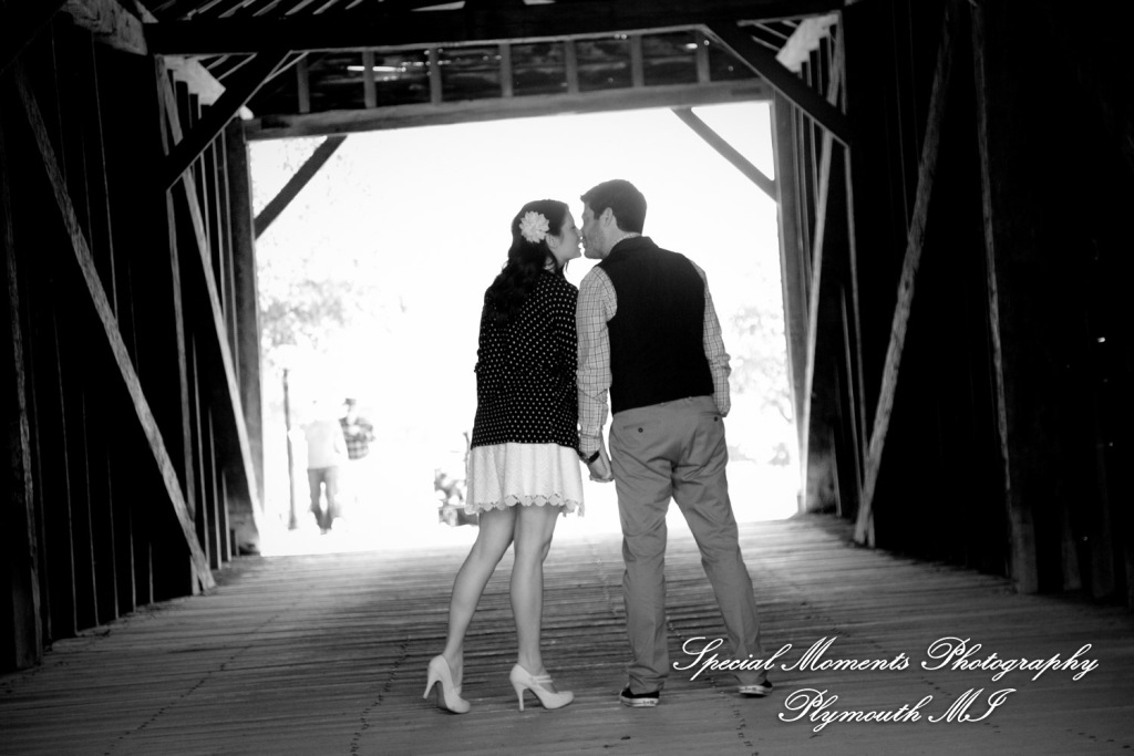 Alicia & Joseph at Greenfield Village Dearborn MI engagement photography