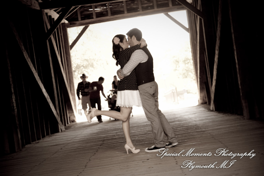 Alicia & Joseph at Greenfield Village Dearborn MI engagement photography
