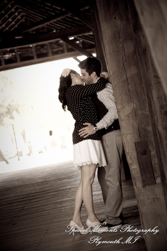 Alicia & Joseph at Greenfield Village Dearborn MI engagement photography