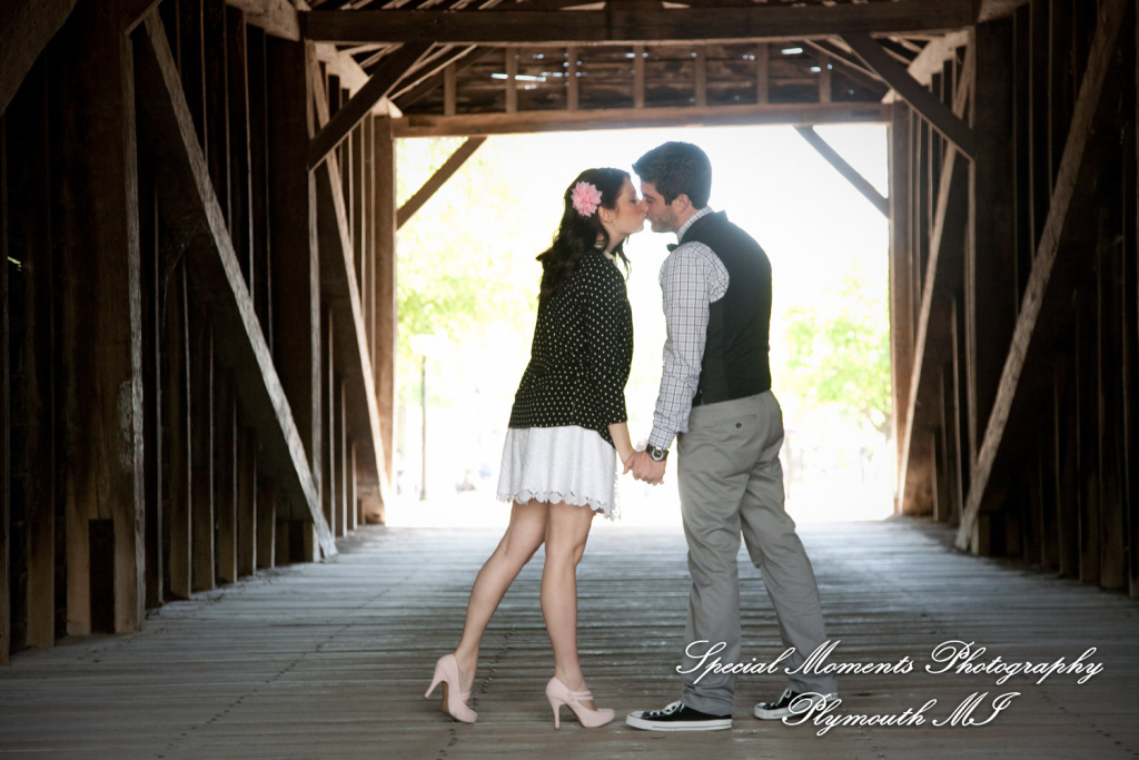 Alicia & Joseph at Greenfield Village Dearborn MI engagement photography