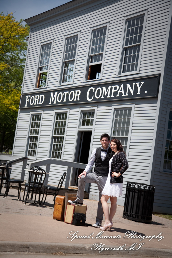 Alicia & Joseph at Greenfield Village Dearborn MI engagement photography