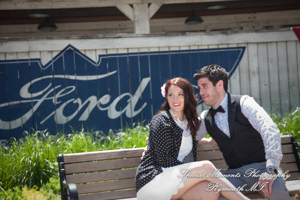 Alicia & Joseph at Greenfield Village Dearborn MI engagement photography
