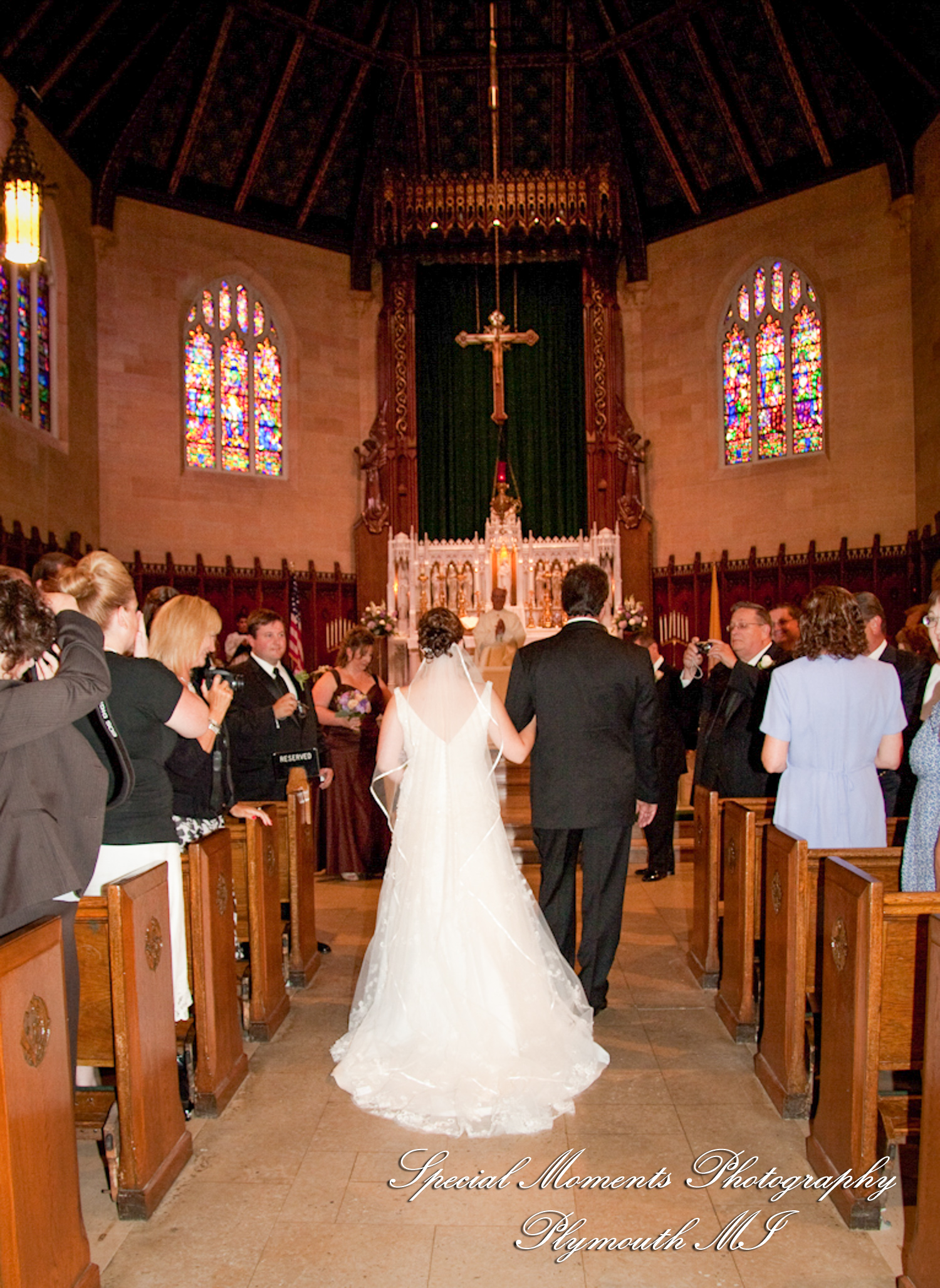 Adrienne & David at Assumption Grotto Church Detroit MI wedding photography