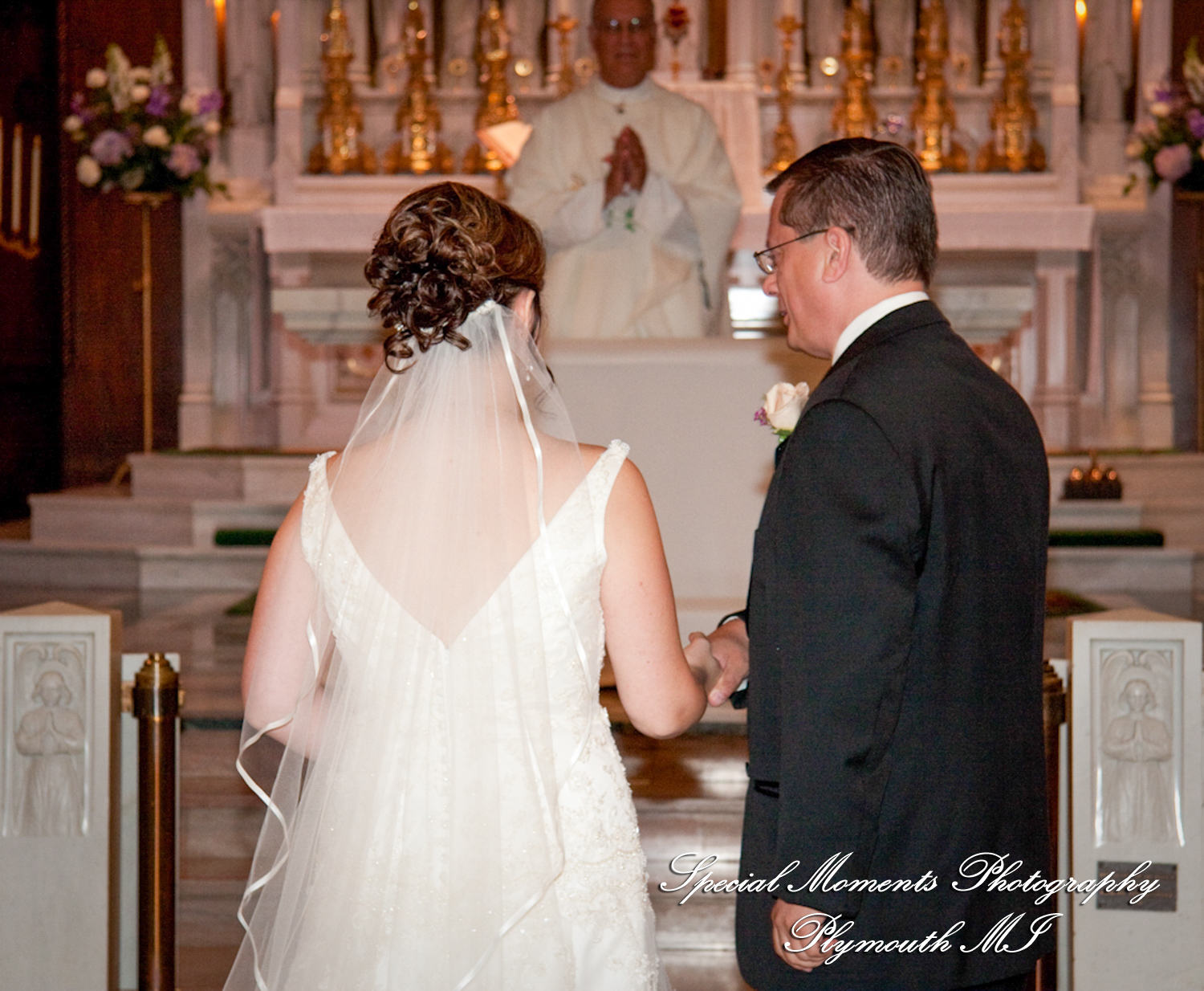 Adrienne & David at Assumption Grotto Church Detroit MI wedding photography