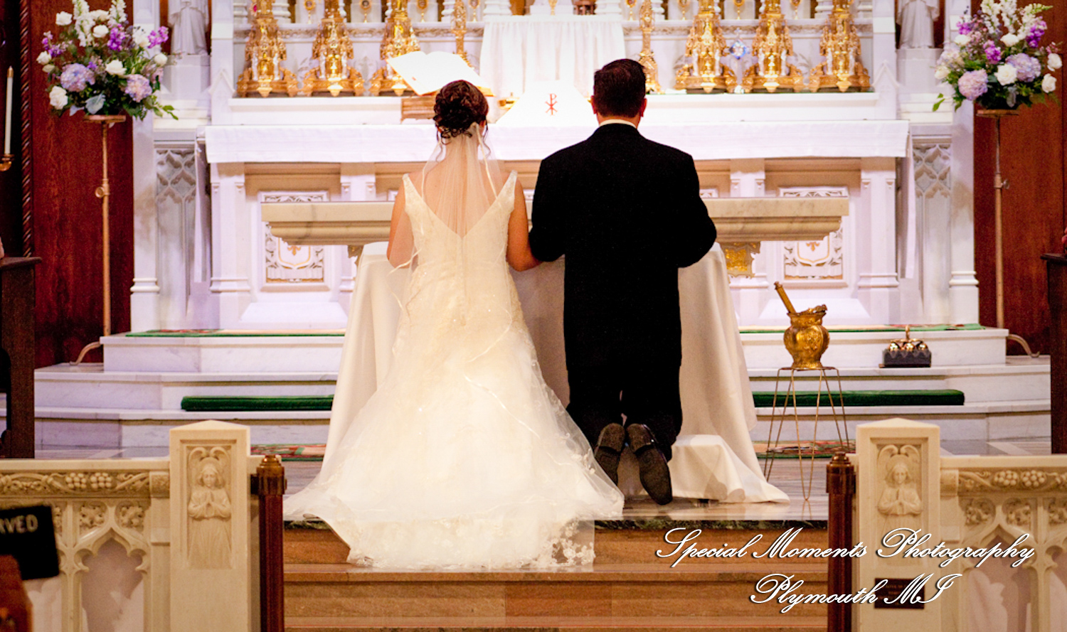 Adrienne & David at Assumption Grotto Church Detroit MI wedding photography