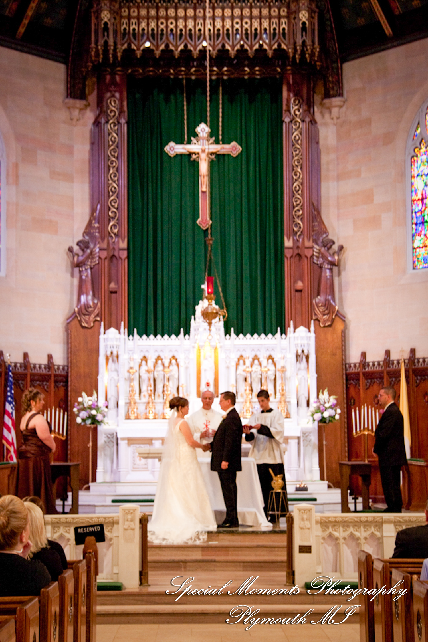 Adrienne & David at Assumption Grotto Church Detroit MI wedding photography