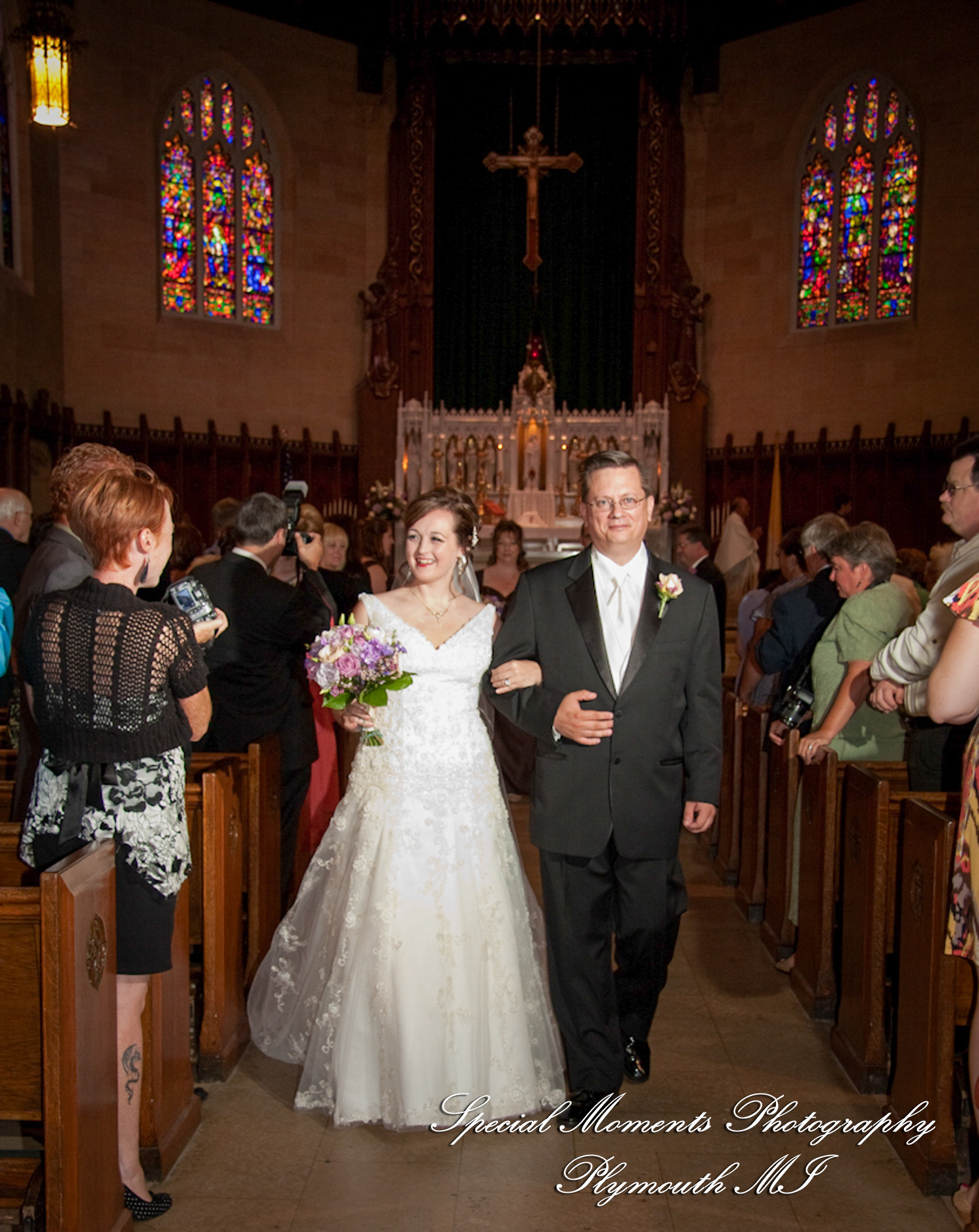 Adrienne & David at Assumption Grotto Church Detroit MI wedding photography
