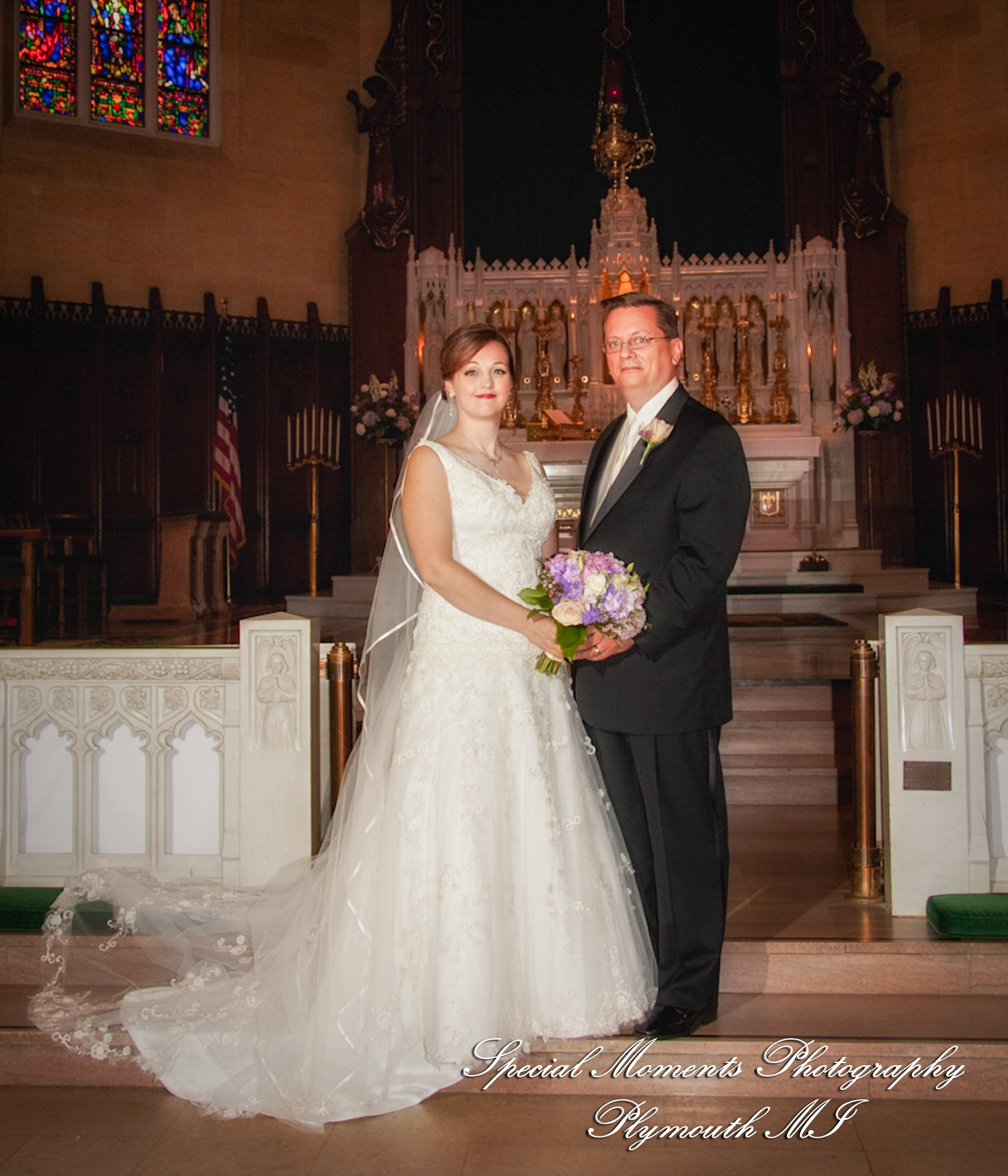 Adrienne & David at Assumption Grotto Church Detroit MI wedding photography