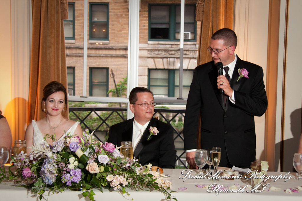 Adrienne & David at Colony Club Detroit MI wedding photography