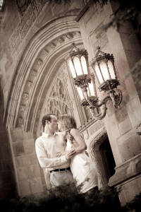 Meghan & Chris at Law Quad Ann Arbor MI wedding photograph