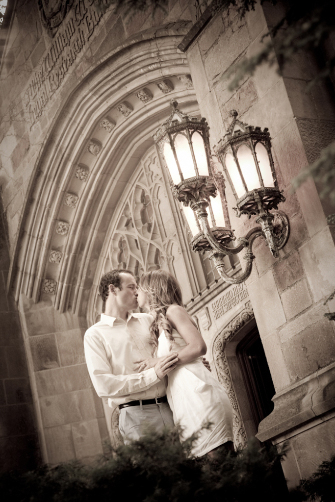 Meghan & Chris at Law Quad Ann Arbor MI wedding photograph