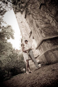 Meghan & Chris at Law Quad Ann Arbor MI wedding photograph