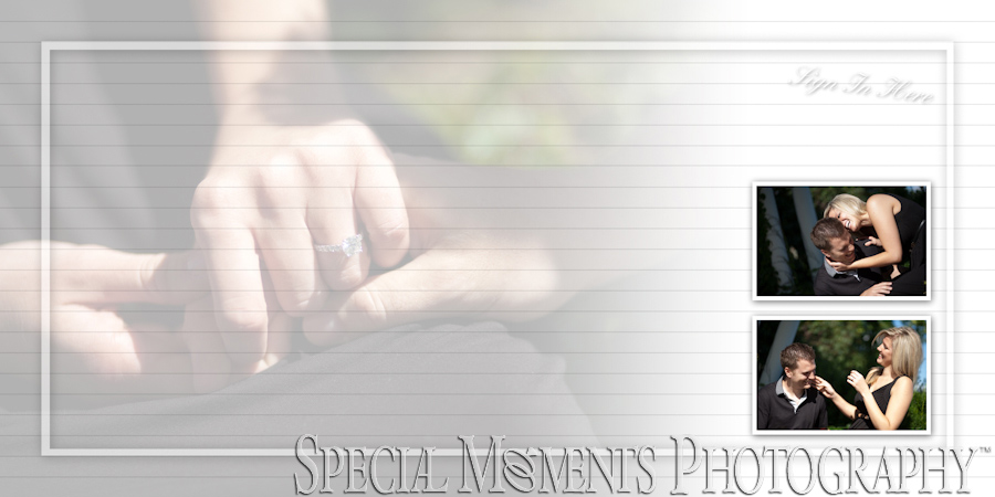 Guest Sign In Book engagement photos