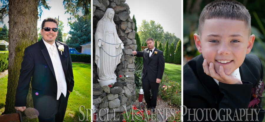 St. Stephen Catholic New Boston MI wedding photograph
