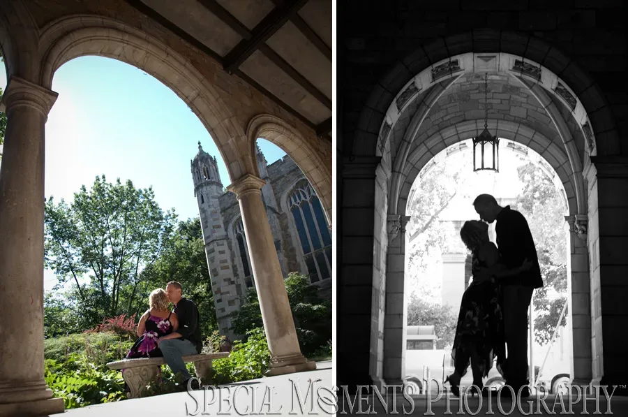 Downtown Ann Arbor Engagement photograph