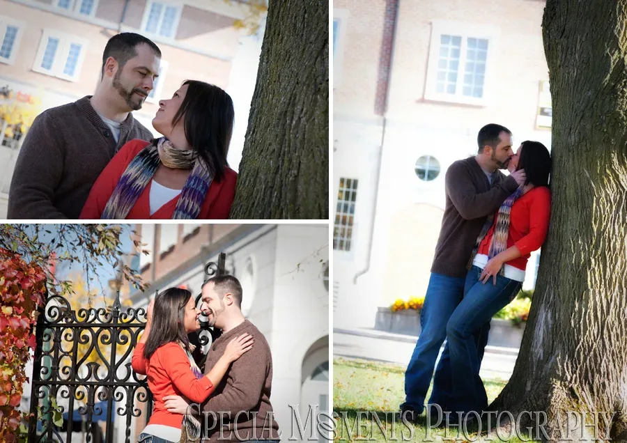 Downtown Plymouth MI engagement
