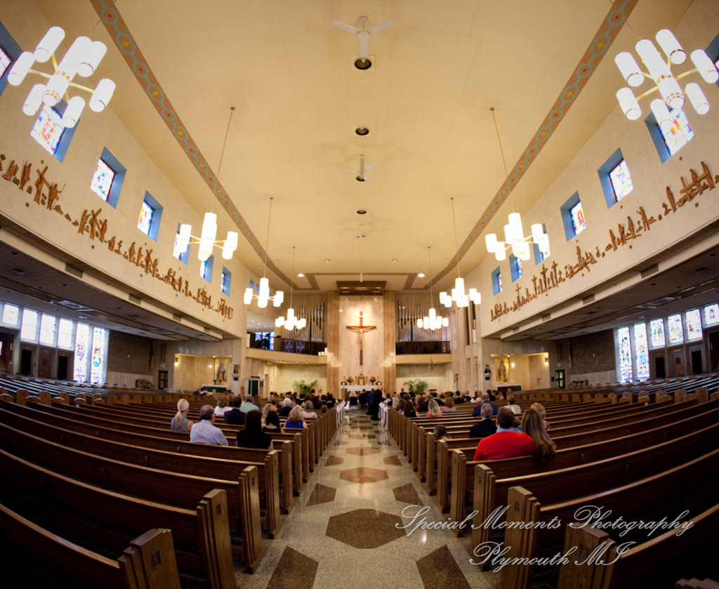 Emily & Shane at Divine Child Dearborn MI wedding photography