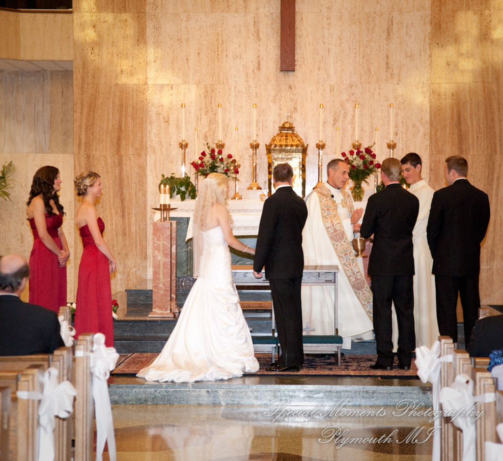Emily & Shane at Divine Child Dearborn MI wedding photography