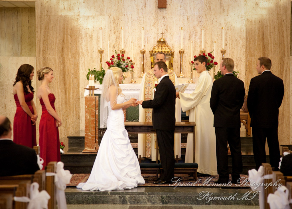 Emily & Shane at Divine Child Dearborn MI wedding photography