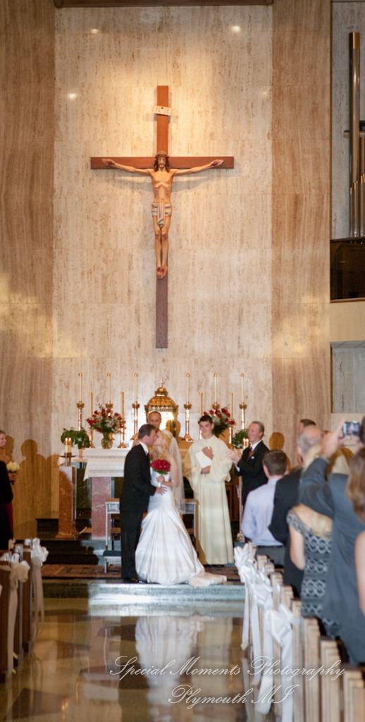 Emily & Shane at Divine Child Dearborn MI wedding photography