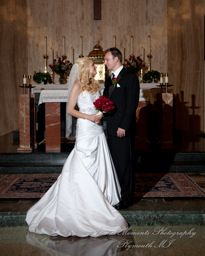 Emily & Shane at Divine Child Dearborn MI wedding photography