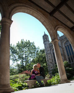 Shannon & Adam at Downtown Ann Arbor MI wedding photograph