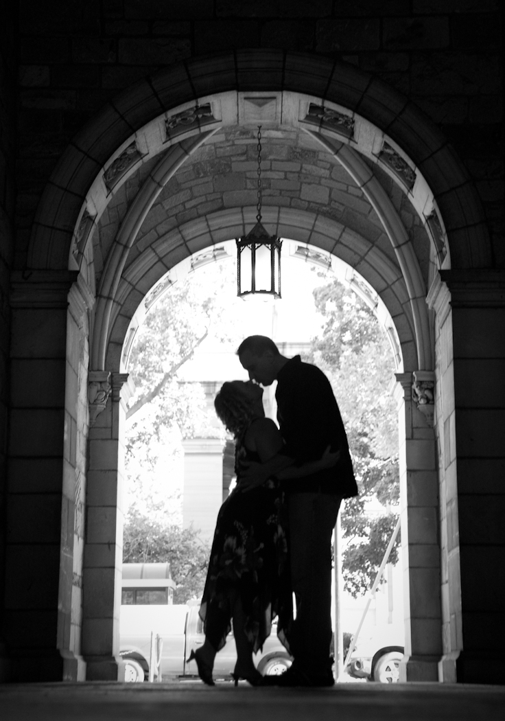 Shannon & Adam at Downtown Ann Arbor MI wedding photograph