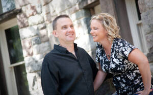 Shannon & Adam at Downtown Ann Arbor MI wedding photograph