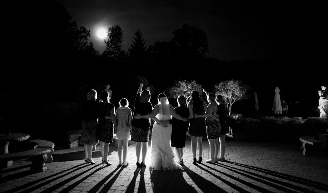 Wellers Carriage House Saline MI full moon wedding photograph