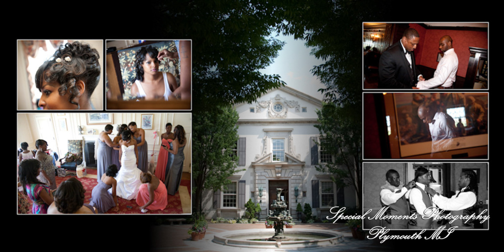 Coffee Table Design - Glenn Shakyra at Grosse Pointe War Memorial Grosse Pointe Farms MI wedding album photography