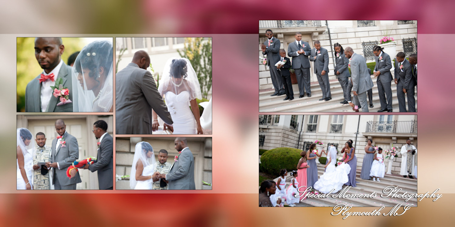 Coffee Table Design - Glenn Shakyra at Grosse Pointe War Memorial Grosse Pointe Farms MI wedding album photography