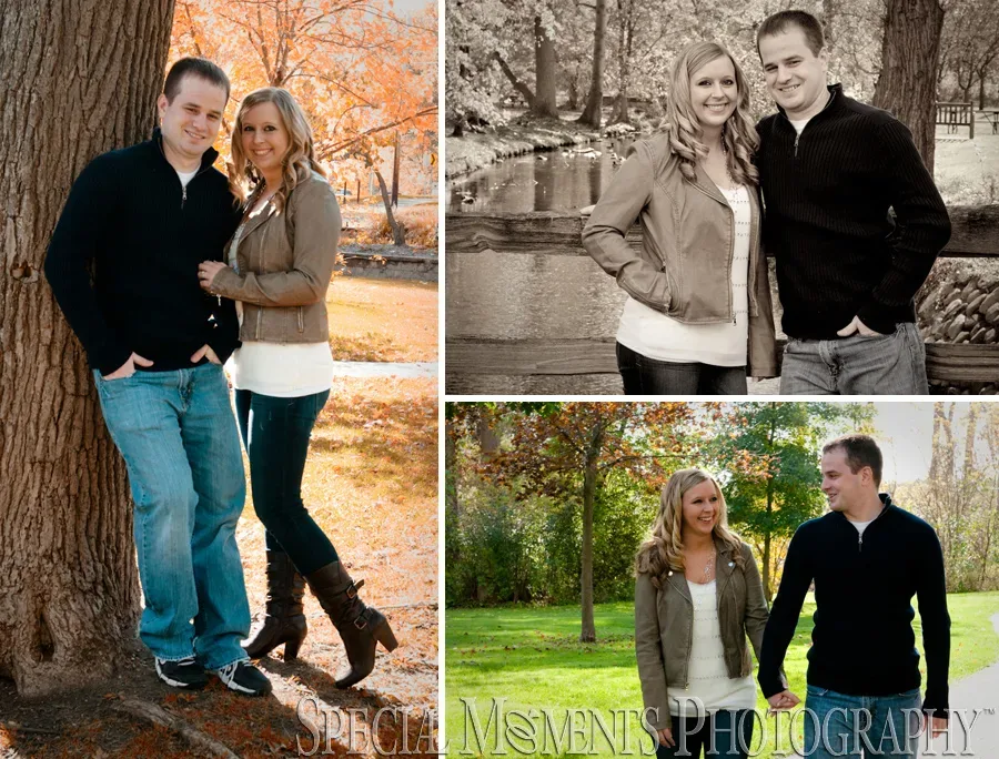 Depot Park Clarkston MI engagement photograph
