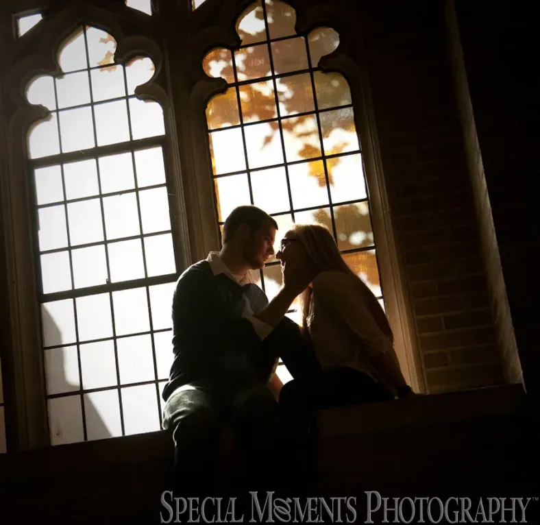 Downtown Ann Arbor MI engagement photograph