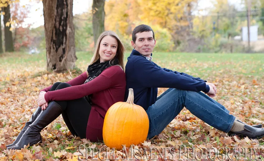 Wilcox Lake Plymouth MI engagement photograph