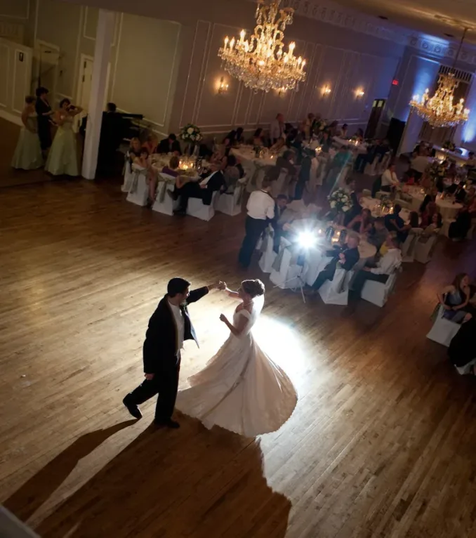 Meeting House Grand Ballroom Plymouth MI wedding photograph