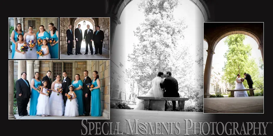 Law Quad & Downtown Ann Arbor MI wedding photograph
