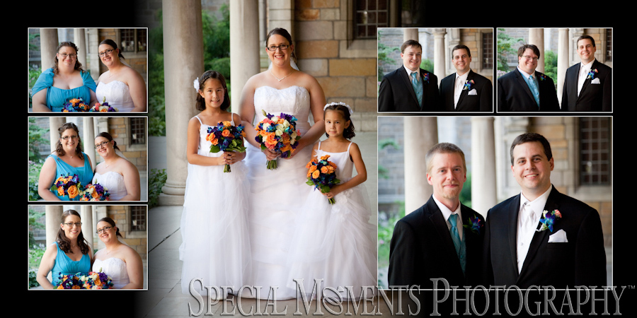 Law Quad & Downtown Ann Arbor MI wedding photograph