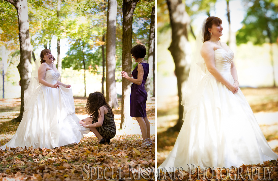 Mill Race Village Northville MI wedding photograph