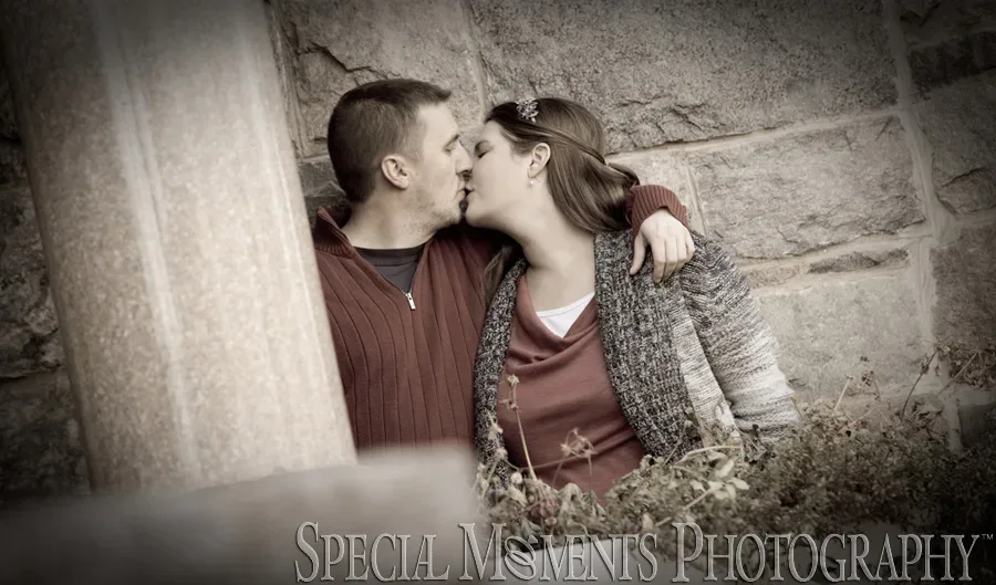Law Quad Ann Arbor MI engagement photograph