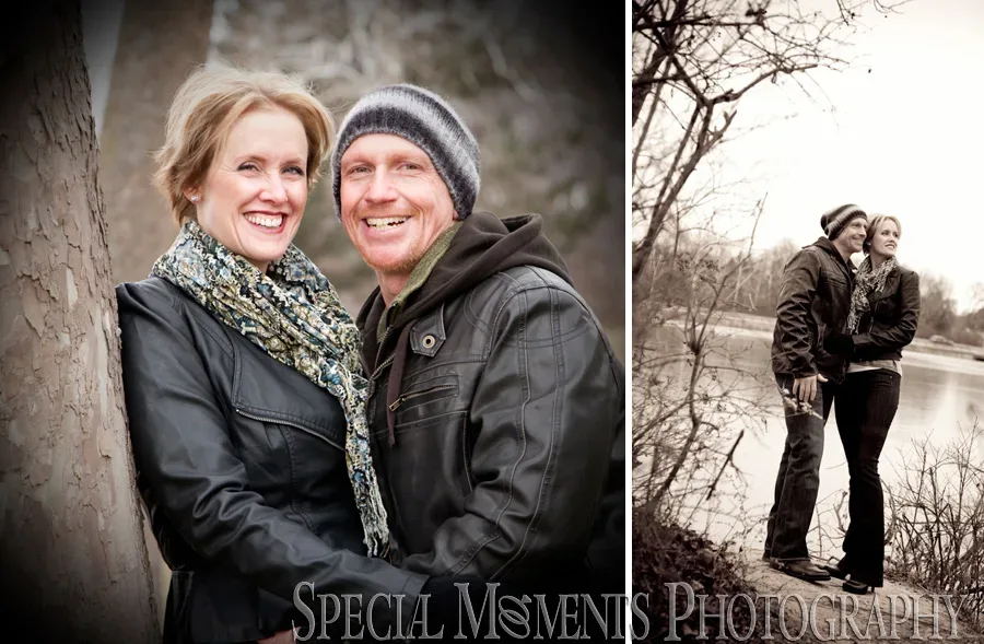 Wilcox Lake Plymouth MI wedding engagement photograph