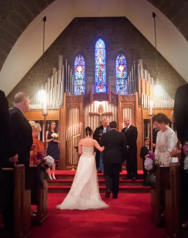 First Presbyterian Church Plymouth MI wedding photograph